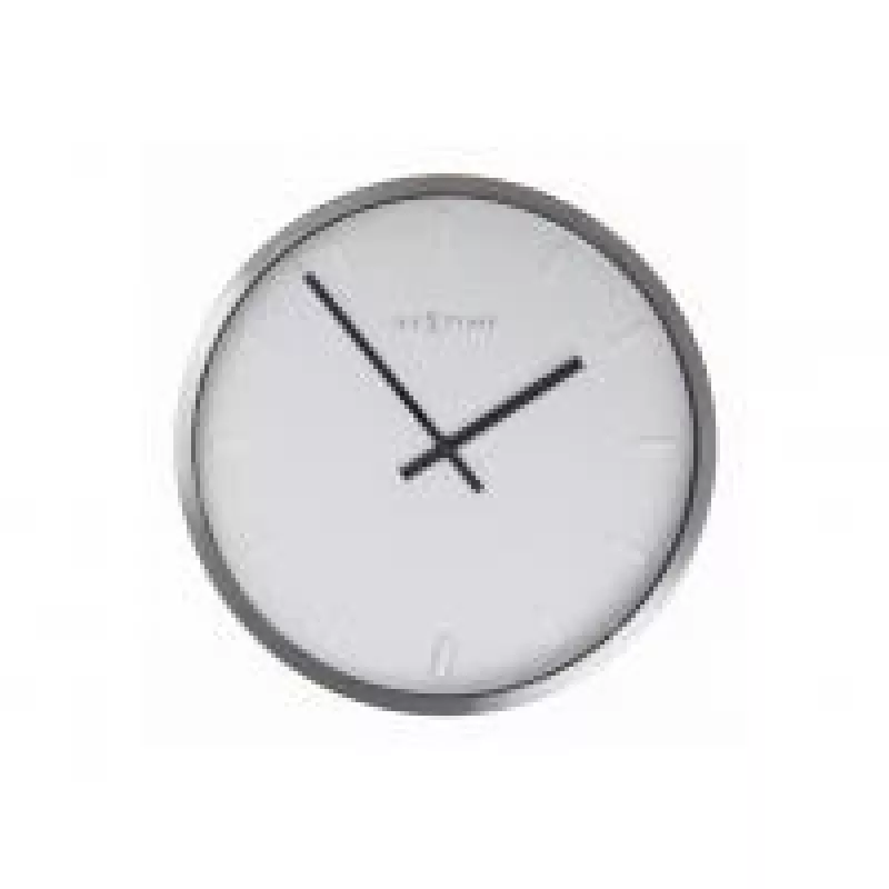 Zegar ścienny NeXtime 2991st Paniki, Ø34 cm, biały
