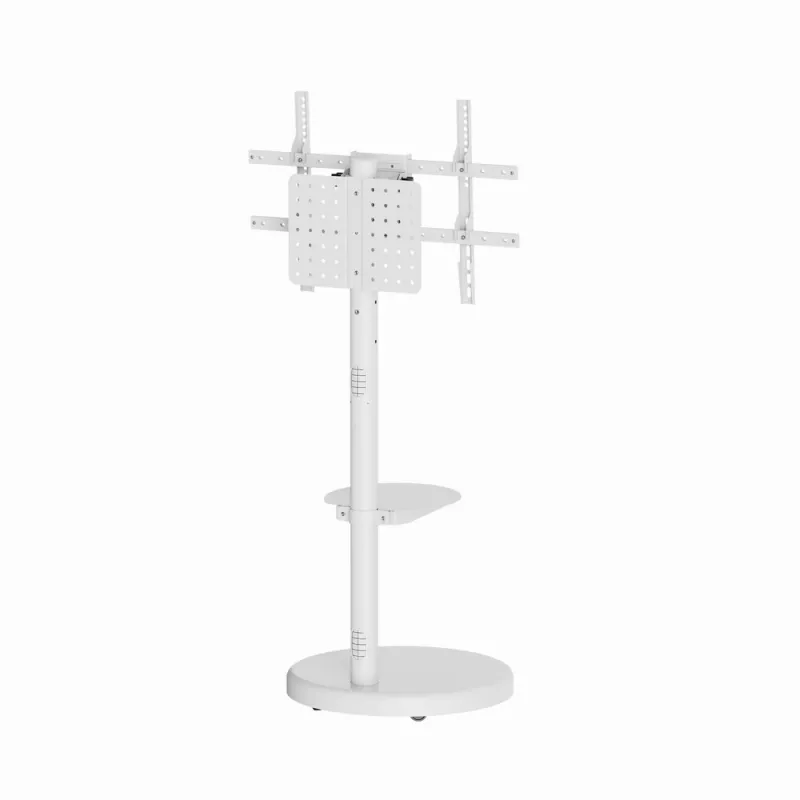 Wolnostojący stojak pod telewizor GEMBIRD TVS-86TR-01-W do telewizorów 37–86 cali, biały, obrotowy i z regulacją nachylenia, VESA 200x200–600x400, maks. obciążenie 50 kg