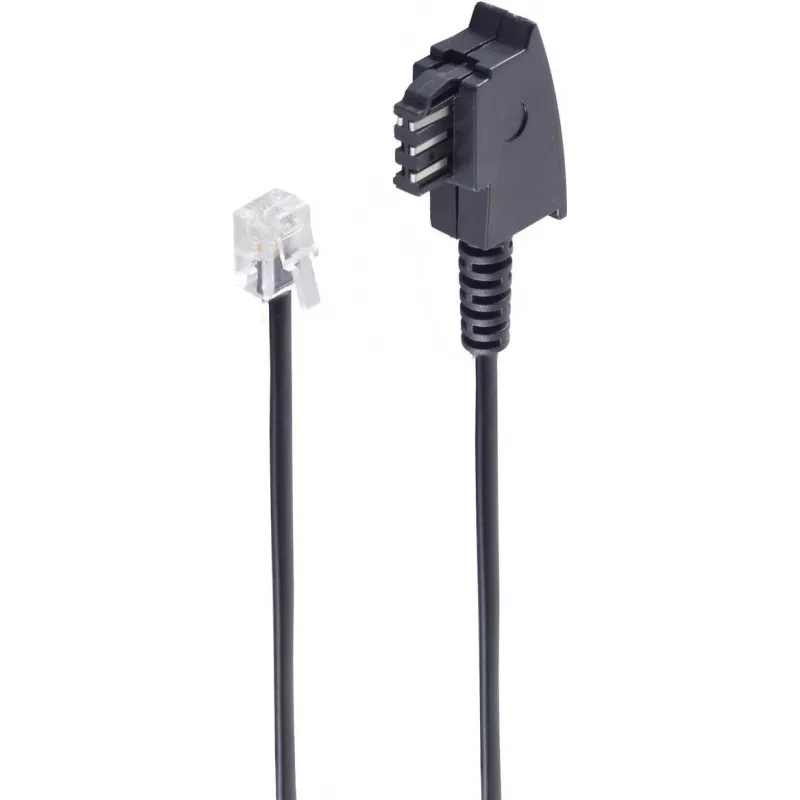 shiverpeaks ®-BASIC-S --Kabel połączeniowy telefoniczny-TAE F-wtyk na Western-wtyk 6/4, Siemens, 20m (BS70055-20)