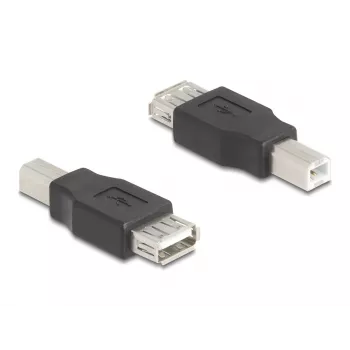 Adapter złączy DeLOCK 67199 USB Typ-B na Typ-A Czarny