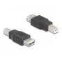 Adapter złączy DeLOCK 67199 USB Typ-B na Typ-A Czarny
