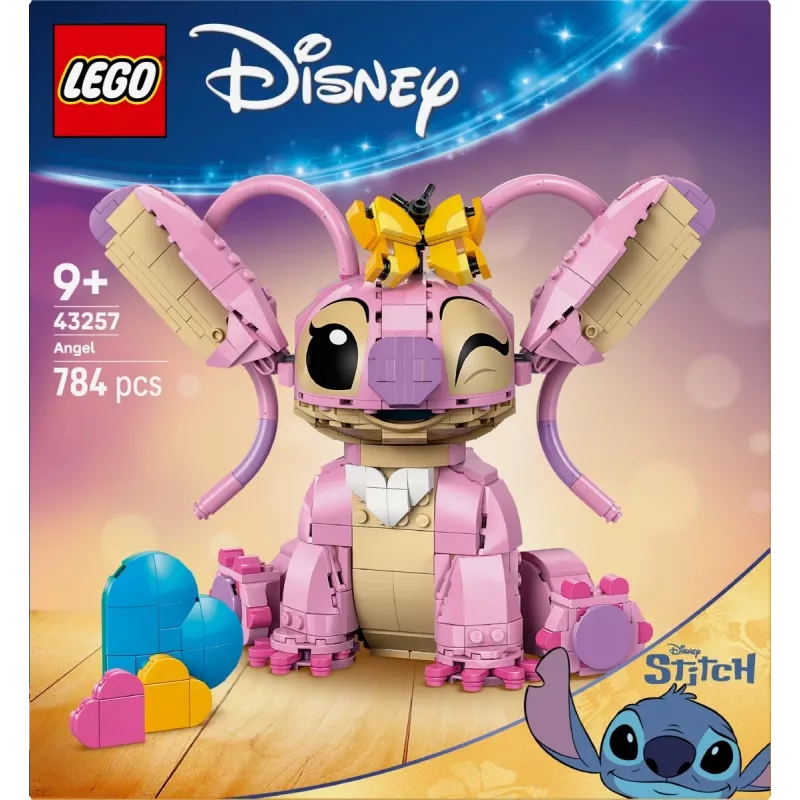 LEGO Disney kolekcjonerska mini konstrukcja Andzia Angel 43257 — 784 elementy, 250 mm wysokości, dla dzieci od 9 lat