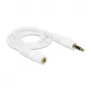 Kabel audio 3,5 mm M-Ż DeLOCK 83763 0,5 m biały