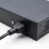 Przełącznik Ethernet PoE QOLTEC 52296 — 4 porty RJ45 PoE, 1 port uplink RJ45