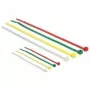 Opaski kablowe DeLOCK 18628 Nylon Zielony Czerwony Przezroczysty Żółty 200 szt.