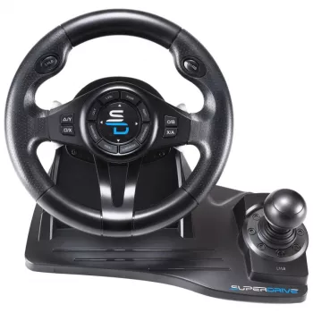 Subsonic SA5596-NG Kierownica do gier Czarna USB Kierownica Pedały 270°
