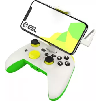 Gamepad RiotPWR RP1925ESL USB Type-C Wired zielony biały żółty
