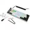 Klawiatura Sharkoon SGK50 S4 Gaming USB QWERTZ German biała podświetlenie RGB LED