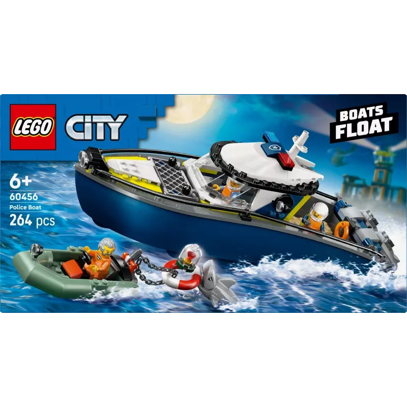 LEGO CITY 60456 Pościg policyjny na łodzi