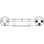 Kabel audio XLR 3-stykowy Omnitronic 3022010L Niebieski 3 m
