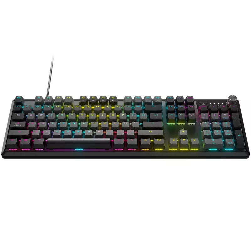 Corsair K70 CORE RGB klawiatura gamingowa USB QWERTZ niemiecka szara