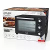 Elektryczny kompaktowy piekarnik nablatowy Adler AD 6026 — pojemność 48 L, 1800 W, wolnostojący, timer mechaniczny