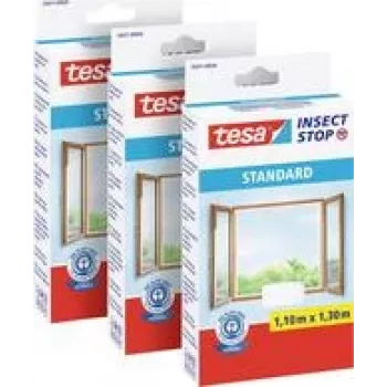 Siatka na owady Tesa STANDARD 55671 1300 mm x 1100 mm Antracyt