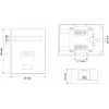 Puszka przyłączeniowa sieciowa Alantec GN005 — Cat5e, ekranowanie F/UTP (FTP), biała, 50×66×25 mm