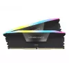CORSAIR VENGEANCE RGB 16GB 2x8GB DDR5 DIMM 5200MT/s CL40-40-40-77 1.25V Intel XMP Desktop Memory - Black