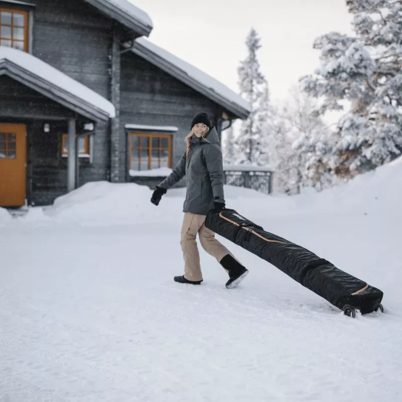 Thule 5162 Roundtrip Rolling Ski Bag 192cm Black
