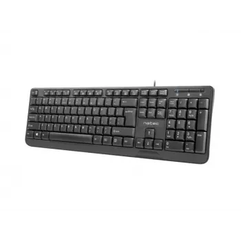 Klawiatura NATEC TROUT SLIM USB, układ US, czarna