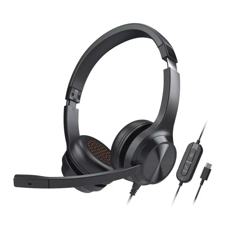 Creative 51EF0980AA000 Chat USB nauszny zestaw słuchawkowy przewodowy stereo czarny