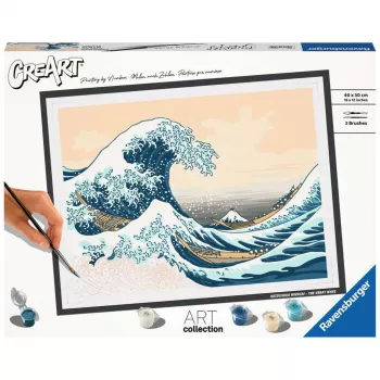 Zestaw do malowania Ravensburger CreArt ART Collection Wielka fala Hokusai 23690 — zestaw artystyczny malowania po numerach
