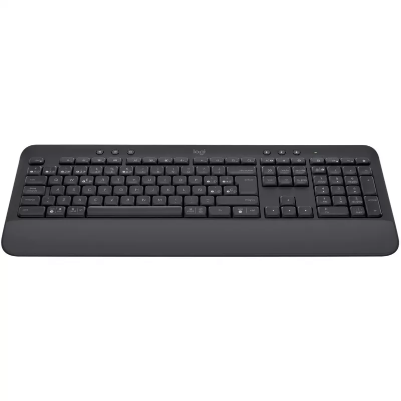 Logitech Signature K650 - Klawiatura - Bezprzewodowa - Bluetooth 5,1 - QWERTY - Hiszpański - Grafit (920-010917)