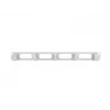 Panel do zarządzania kablami w szafie rack LANBERG AK-1205-S, 1U metalowy, 19 cali (48,3 cm), głębokość 80 mm, szary