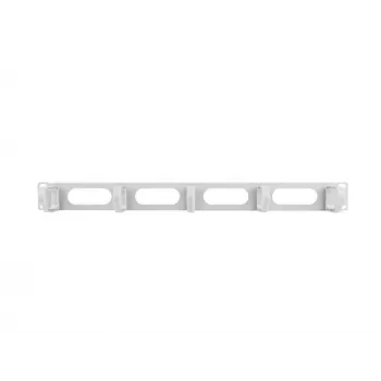 Panel do zarządzania kablami w szafie rack LANBERG AK-1205-S, 1U metalowy, 19 cali (48,3 cm), głębokość 80 mm, szary