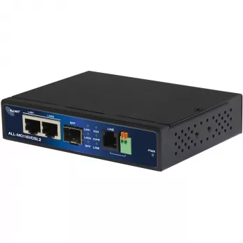 Modem ALLNET ALL-MC116VDSL2 160 Mbit/s 2x RJ45 SFP Czarny