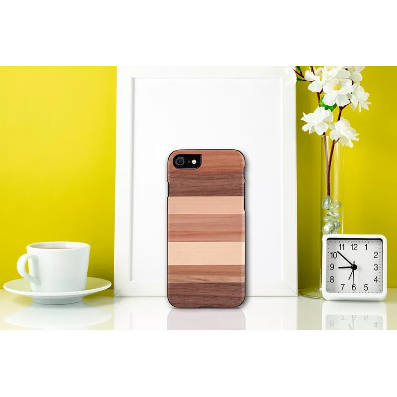 Etui na telefon man and wood do iPhone 7/8 — sabbia Czarny