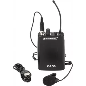 Nadajnik bezprzewodowy Omnitronic 863–865 MHz model 13106979 do systemów audio