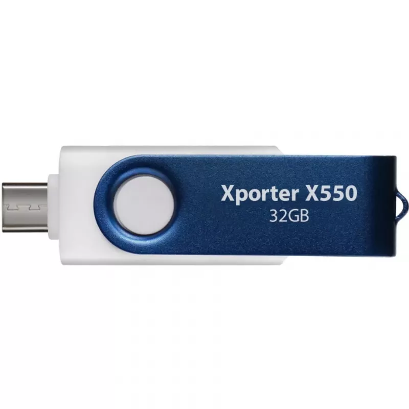 Xporter X550 32GB, pamięć USB Flash niebiesko-biała, USB-A i USB-C 3.2 Gen 1