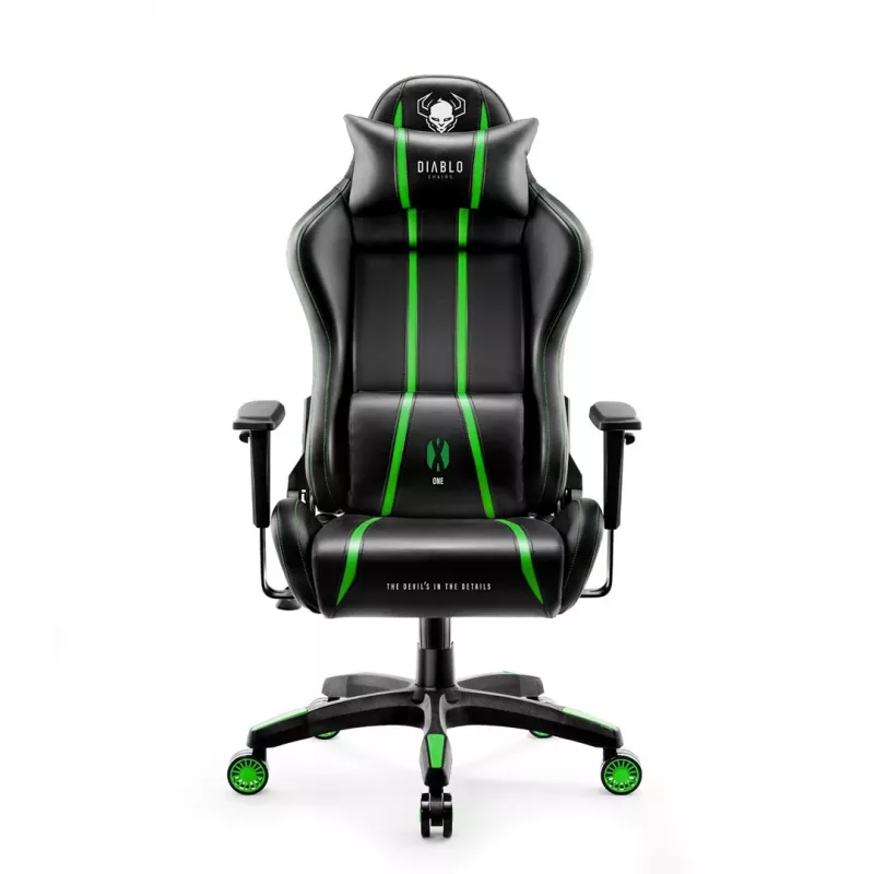 Diablo X-One 2.0 Normal Size Gaming chair Czarny, zielony
