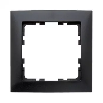 Płytka ścienna/pokrywa przełącznika Berker 10119949 — antracyt termoplastyczny, bezśrubowa, 80,5 × 80,5 mm