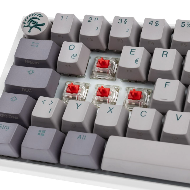 Klawiatura Ducky One 3 SF, gamingowa, USB, QWERTZ, niemiecka, szara