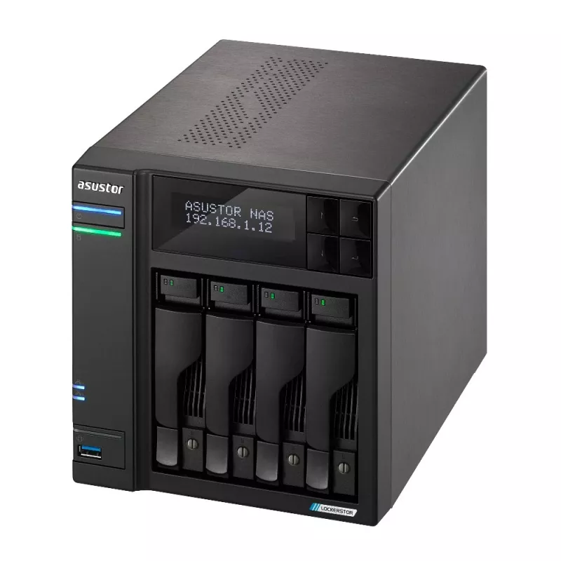 Asustor LOCKERSTOR 4 Gen2 (AS6704T) NAS Desktop Intel® Celeron® N N5105 4 GB DDR4 0 TB ADM Czarny