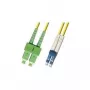 Microconnect FIB841010 kabel InfiniBand/światłowodowy 10 m SC LC Żółty