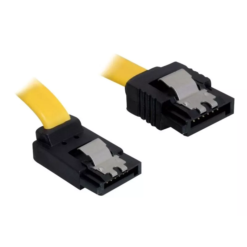 Kabel SATA DeLOCK 82472 0.3m Żółty