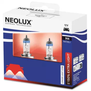 Żarówka halogenowa Neolux H4 Extra Light 2 szt. — 12 V 60/55 W