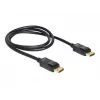 Kabel DisplayPort DeLOCK 82423 1 m męski na męski czarny