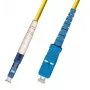 Microconnect FIB461001 kabel InfiniBand/światłowodowy 1 m LC żółty