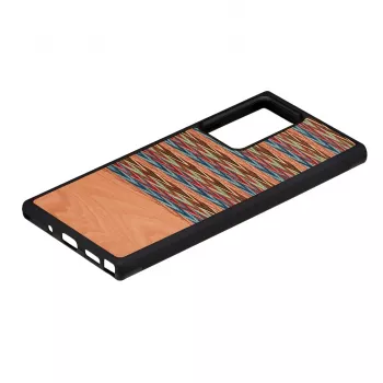 Etui na smartfon man and wood Galaxy Note 20 Ultra brązowa krata czarne