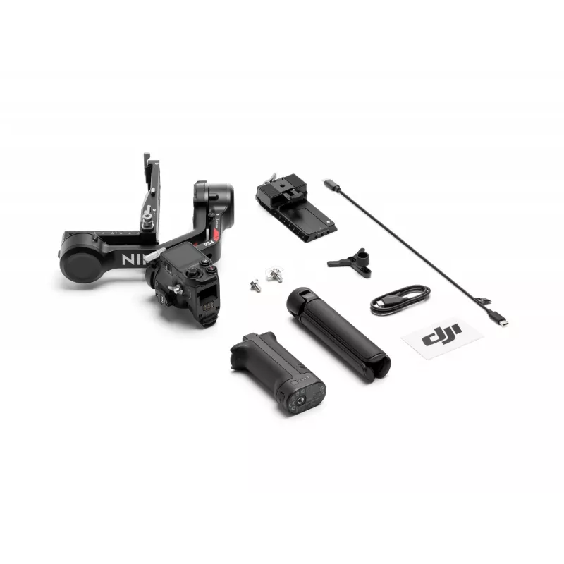 Ręczny stabilizator kamery DJI RS4, korpus aluminiowy, bateria 12h, 1,066 kg, czarny