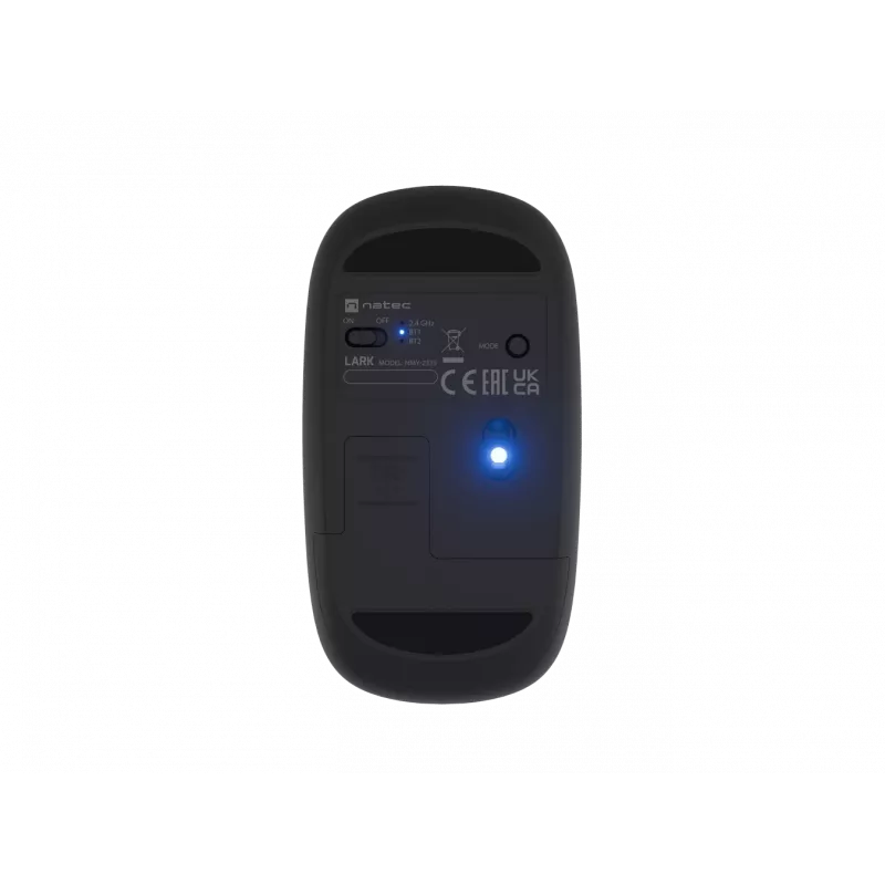Natec Mysz | Lark | Bezprzewodowa | 2,4 GHz, Bluetooth | Antracytowa