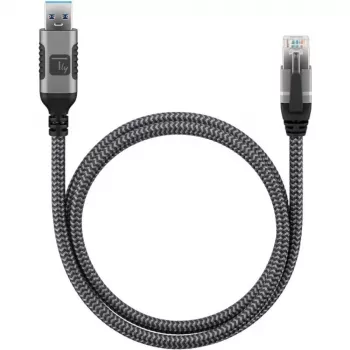 Kabel sieciowy Techly ICOC U3A-RJ45-010 Czarny, Srebrny 1 m Cat6 F/UTP (FTP)