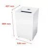 Niszczarka HSM Pure 630 cięcie na cząstki 31 cm 700 W biały