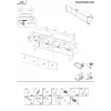 Chest of drawers cama meble Cama 4D MOUNTAIN 204x40x72 cm — Czarny & gold, MDF/particle board