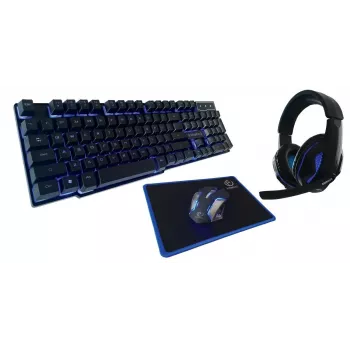 Klawiatura z myszą Rebeltec SHERMAN Gaming USB QZERTY angielska czarna