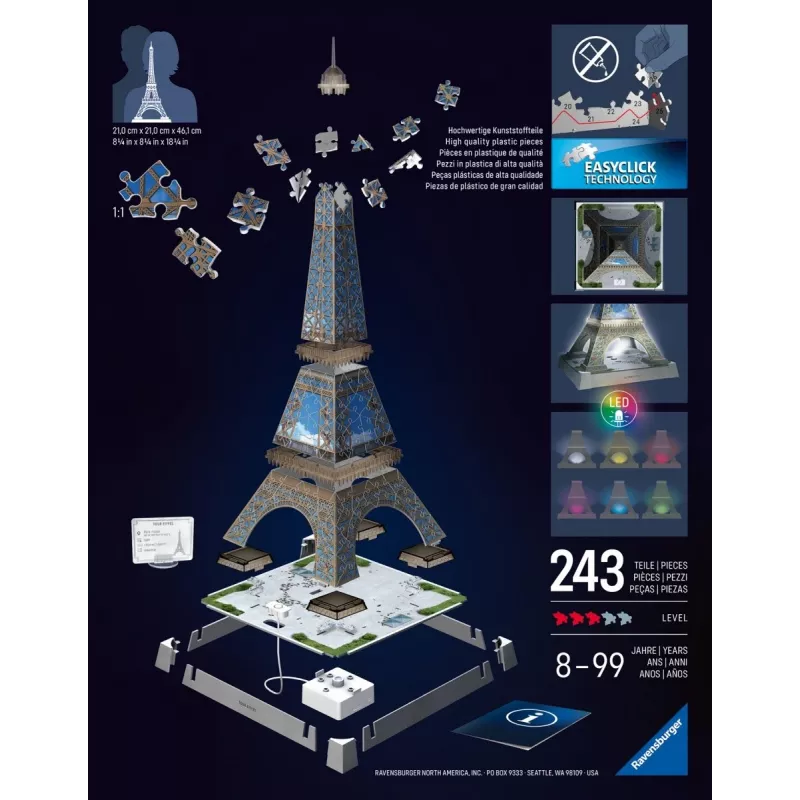 Puzzle 3D Wieża Eiffla