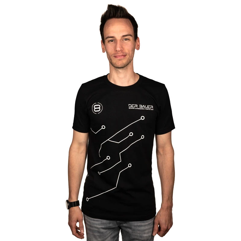 T-shirt der8auer PCB-Design Rozmiar L