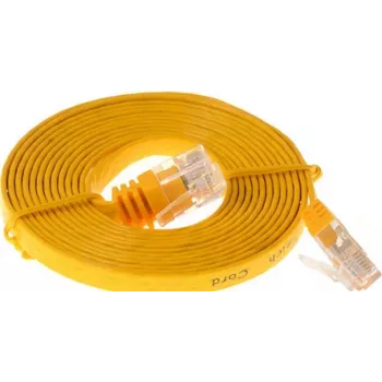 Helos CAT 6 5m kabel sieciowy żółty Cat6 U/UTP RJ-45