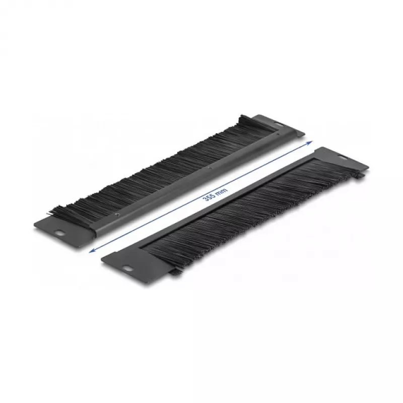 Uniwersalny panel szczotkowy DeLOCK 66293 350 x 55 mm czarny